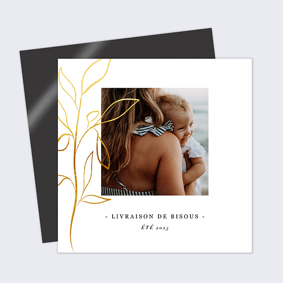 Carte postale Feuillage Ocre