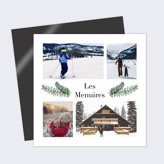 Carte postale Hiver Multiphoto Festif
