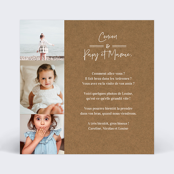 Carte postale Bohème Verso