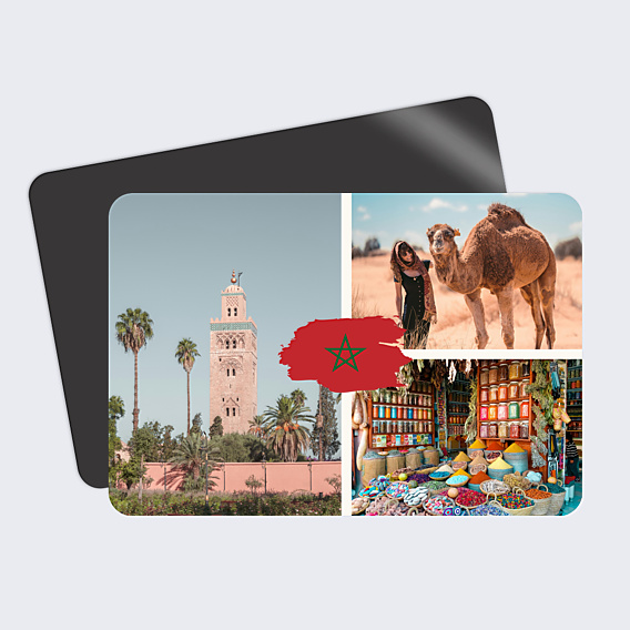 Carte Postale Drapeau Maroc