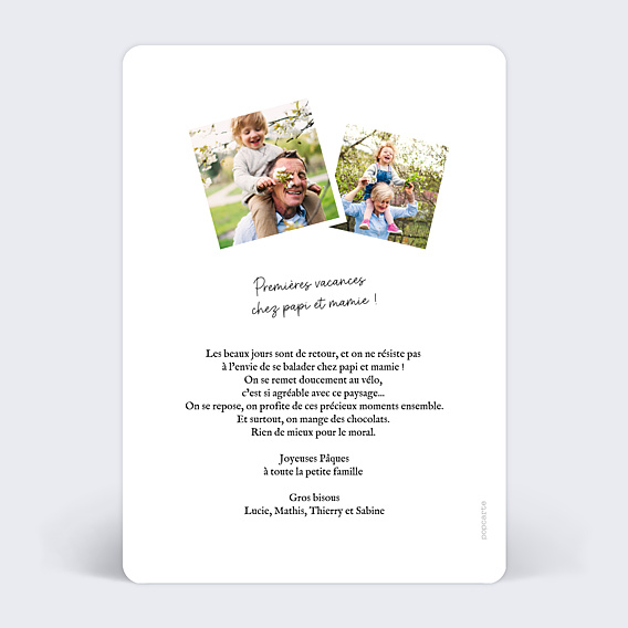 Carte Postale Typographie Minimaliste - Printemps