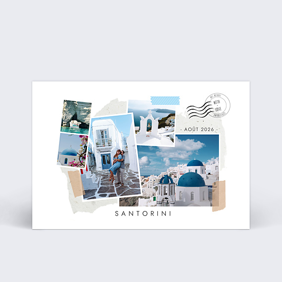 Carte Postale Scrapbooking