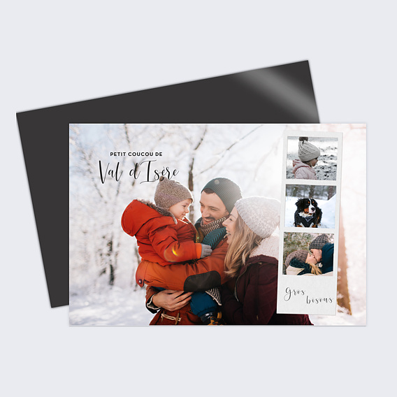 Carte postale Polaroid d'Hiver