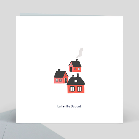 Carte postale Village de Montagne Verso