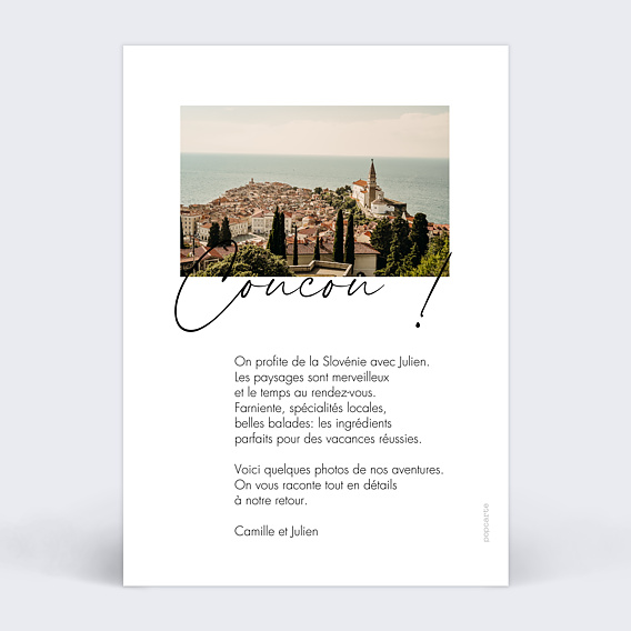 Carte postale Escale Ensoleillée Verso