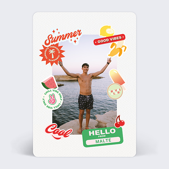 Carte postale Stickers