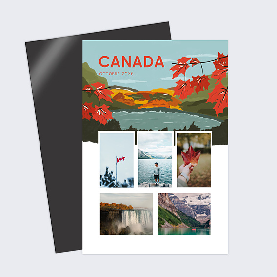 Carte Postale Canada Illustrée