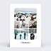 Carte Postale Pêle-Mêle Minimaliste Hiver