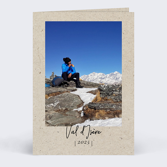 Carte postale Hiver Chiné