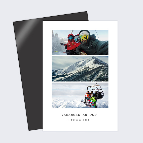 Carte Postale Hiver Polaroïd Simple III