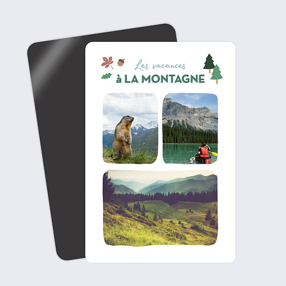 Carte postale Mini illu montagne