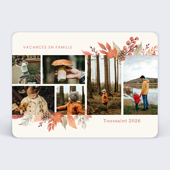 Carte postale Bandeau automnal