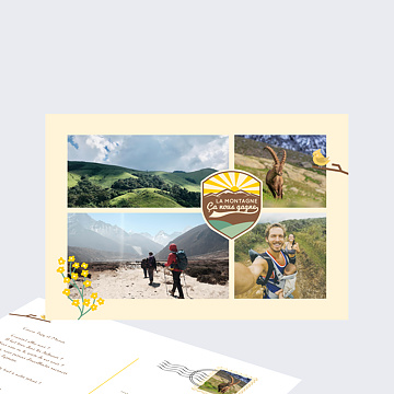 Carte Postale Montagne D'été