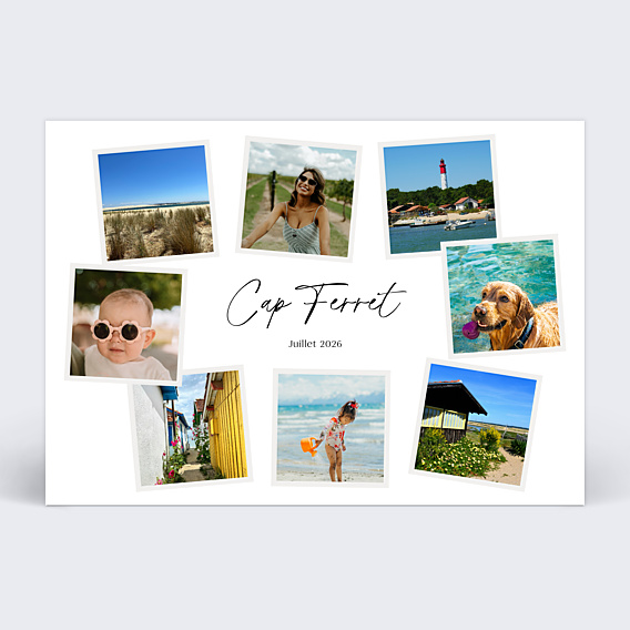 Carte postale Éclats de Photos