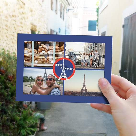 Carte postale Bisous de Paname Après 4