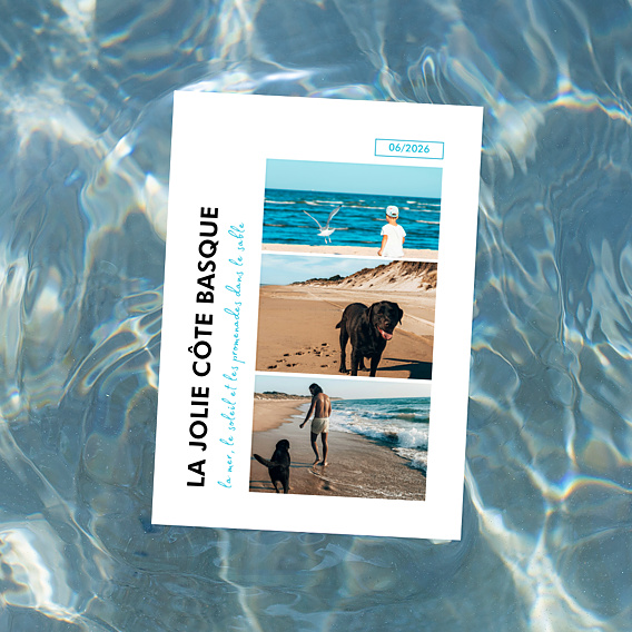 Carte Postale Tryptique Vertical