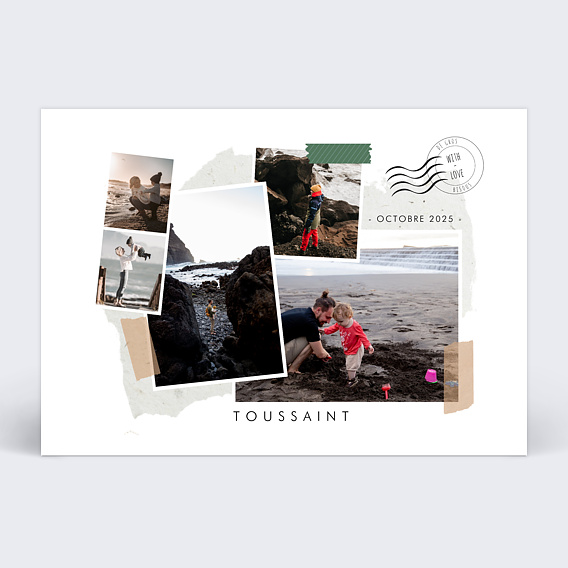 Carte postale Scrapbooking Automne