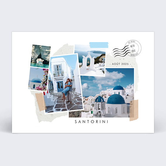 Carte Postale Scrapbooking