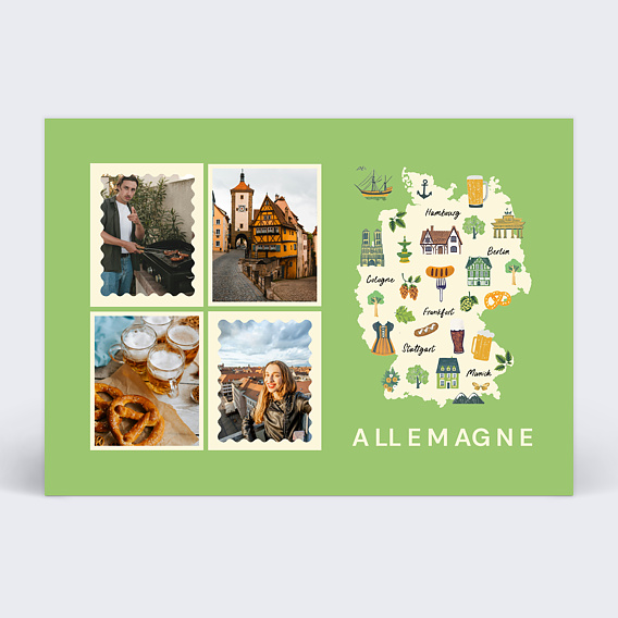 Carte postale Maps Allemagne