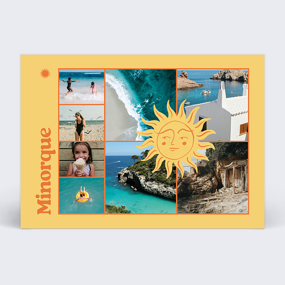 Carte postale Soleil Dansant