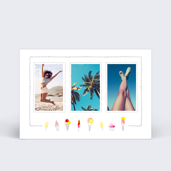 Carte Postale Sorbets fruit�s 