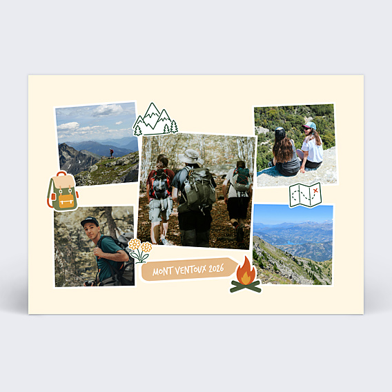 Carte postale Sticker montagne