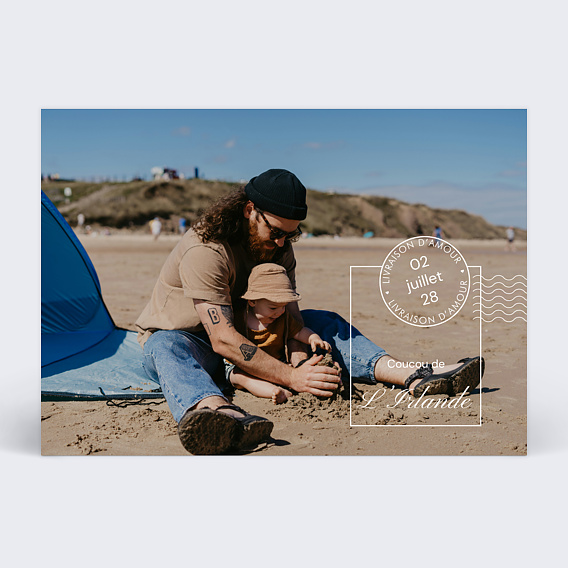 Carte postale Tampon postal voyage