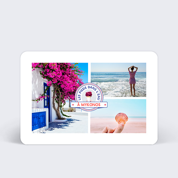 Carte postale Tampon Vacances