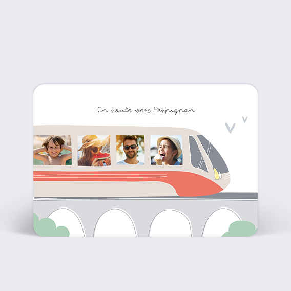 Carte postale Tchou Tchou