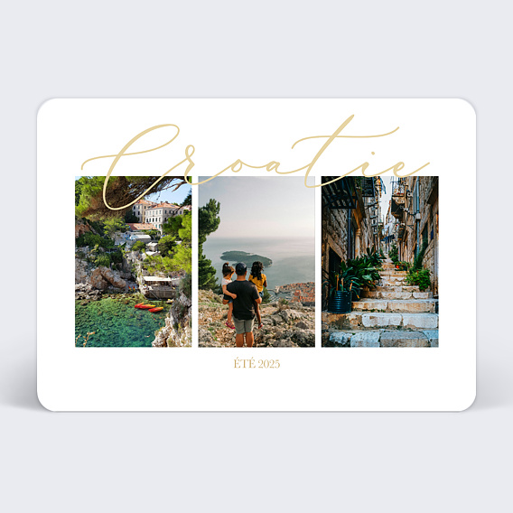 Carte postale Triptyque Calligraphique
