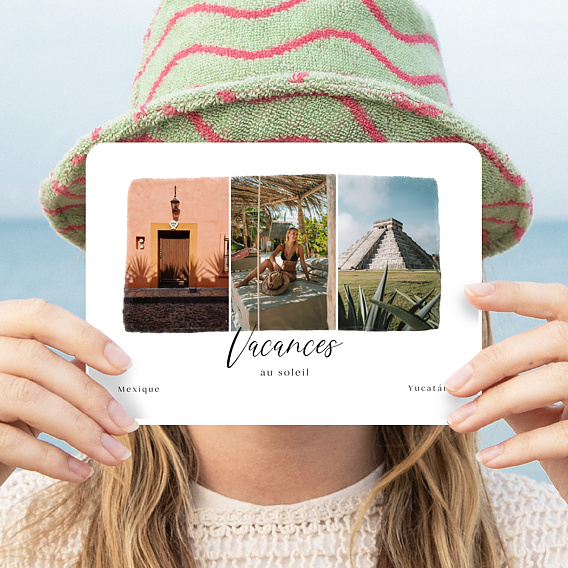 Carte postale Triptyque Ensoleillé