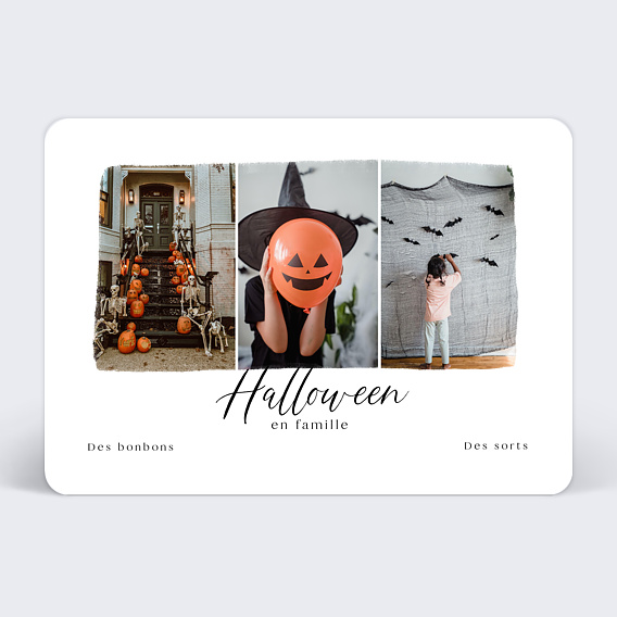 Carte postale Triptyque Halloween