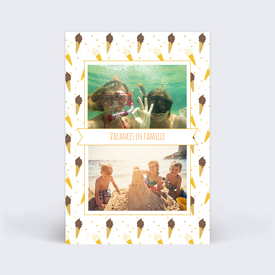 Carte Postale Vanille ou chocolat ?