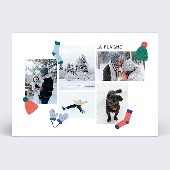 Carte postale Vêtements d'Hiver
