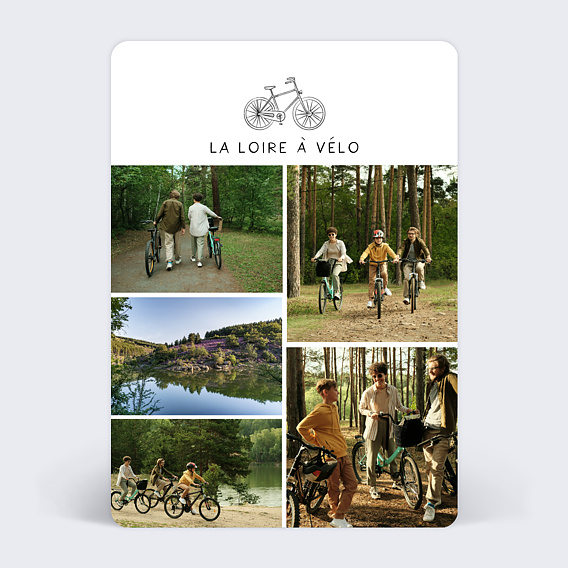 Carte Postale Voyage à Vélo