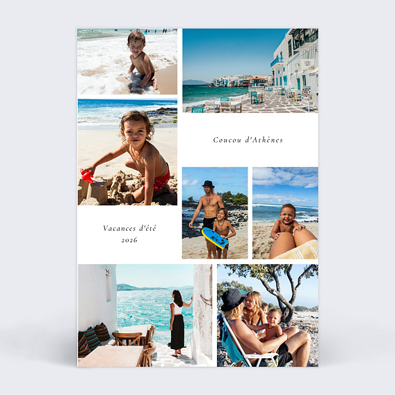 Carte postale Voyage en famille