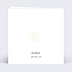 Carte remerciement invitation Dorure Pois Merci Verso