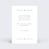 Carte remerciement invitation Cadre Chic Photo Simple Verso