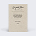 Carte remerciement invitation Carte Chinée II Verso