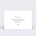 Carte remerciement invitation Charme Classique Verso