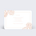 Carte remerciement invitation Merci Floral Verso