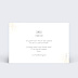 Carte remerciement invitation Poussière d'Etoiles Simple Verso