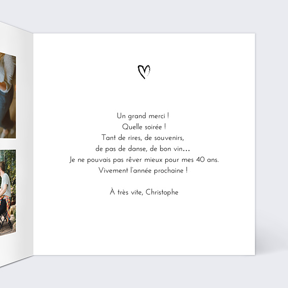Remerciements Toutes Occasions Signature