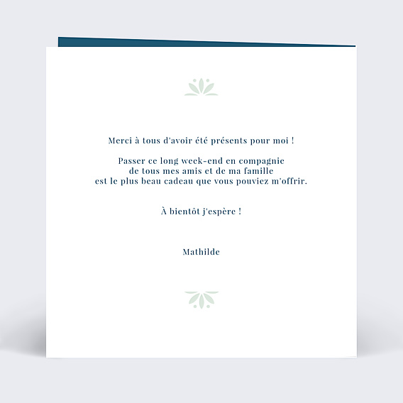 Remerciements Toutes Occasions Découpe Dentelle