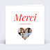 Remerciements Toutes Occasions Découpe Coeur