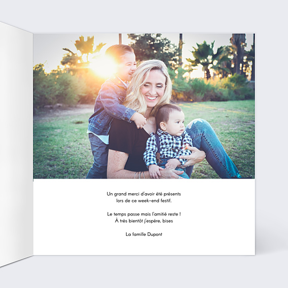 Remerciements Toutes Occasions Découpe Love Letter