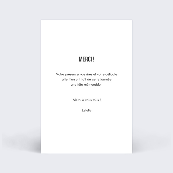 Remerciements Toutes Occasions Typographie Merci