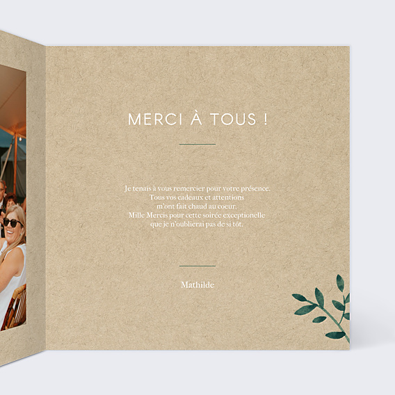 Remerciements Toutes Occasions Ombrage