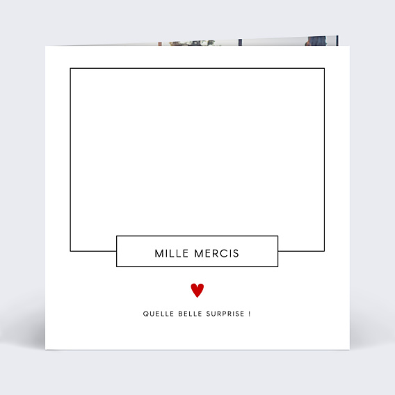 Remerciements Toutes Occasions Découpe Love Letter