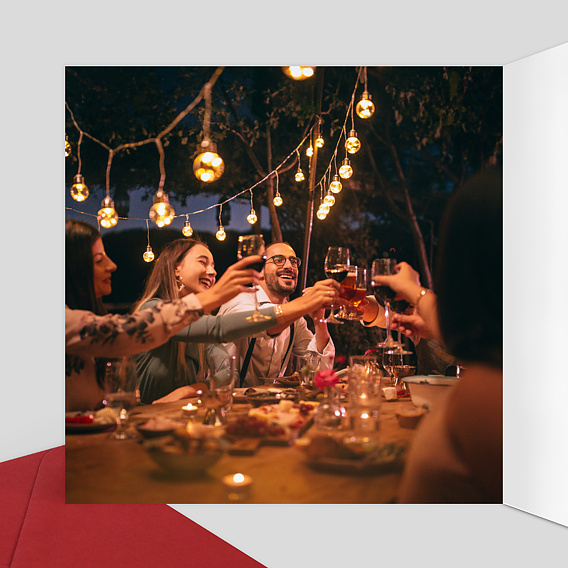 Carte de remerciement Calligraphie Intérieur Gauche